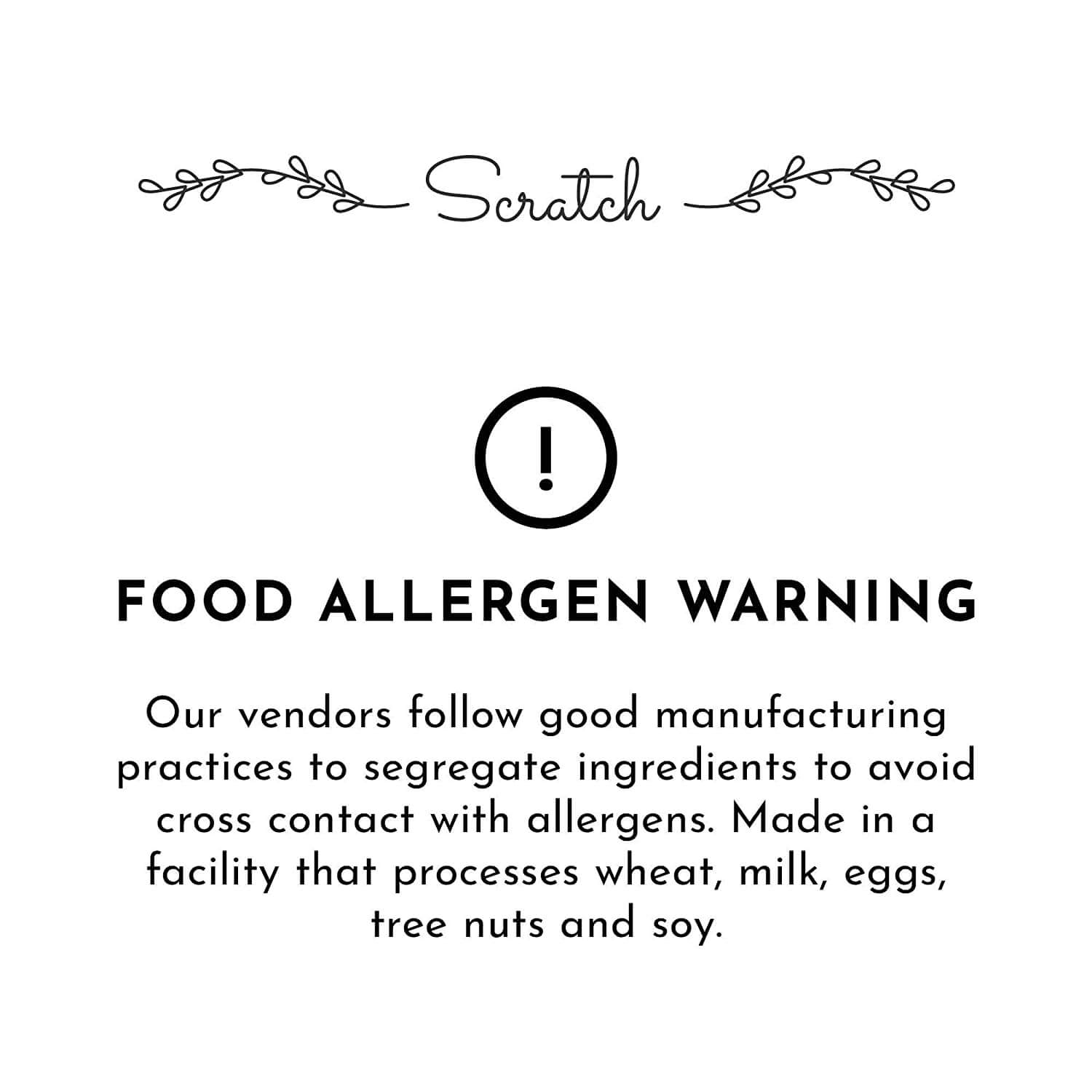 Scratch Premium Defatted Soybean Flour - 10 oz - Allergy Notice
