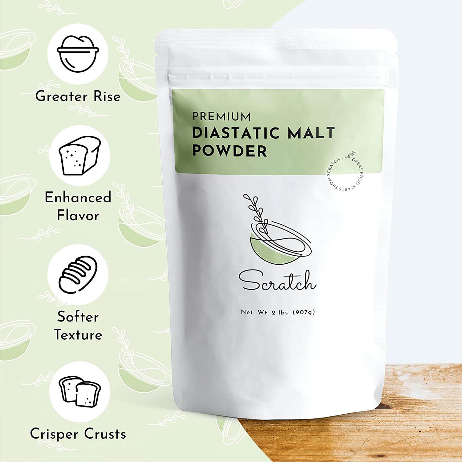 Scratch Diastatic Malt Powder for Baking - 10 oz - Properties